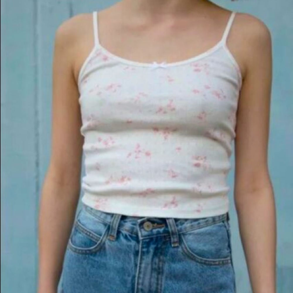 Brandy Lace Camisole with Stitched Flowers